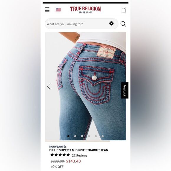 Vintage “Rare” True Religion Women's Low-Rise,Boot-Cut Jeans (colored stitching) - Picture 7 of 7